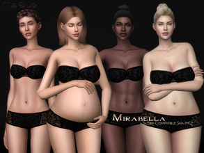 Sims 4 — Mirabella Slider Compatible Skin HQ by Ms_Blue — - Slider compatible skin overlay - Female, Y/A to elder - 4