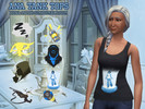 Sims 4 — Female Ana Tank Top by Luna-Moth — Power up some allies in an Ana themed tank! (Unfortunately my pc is old and