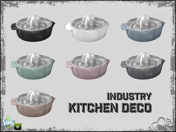Sims 4 — Kitchen Industry Deco Squeezer by BuffSumm — Part of the *Industry Series*