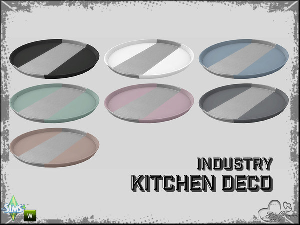 Sims 4 — Kitchen Industry Deco Tray by BuffSumm — Part of the *Industry Series*