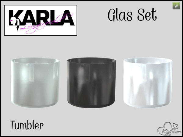 Sims 4 — Glasses Set 'KL' Tumbler by BuffSumm — Part of the *Glasses Set 'KL'* ***TSRAA***