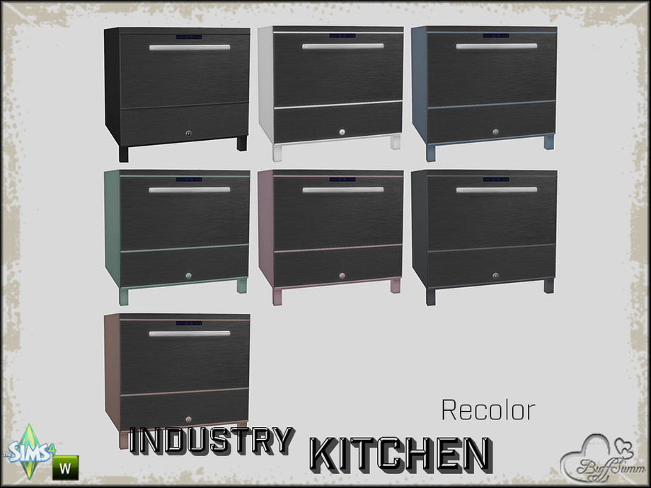 The Sims Resource Kitchen Industry Dishwasher (Recolor 1)