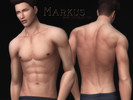 Sims 4 — Markus Skin Overlay HQ by Ms_Blue — - V1 Full skin overlay with slider friendly legs - V2 Choose from EA eyelids