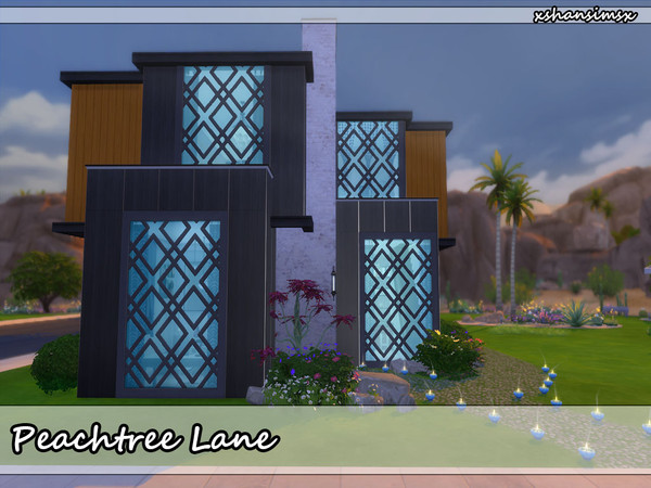 Sims 4 — Peachtree Lane by naora2 — Beautifully decorated modern home suitable for a small family. The home features