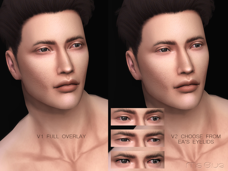 Sims 4 - Markus Skin Overlay HQ by Ms_Blue - - V1 Full skin overlay with sl...