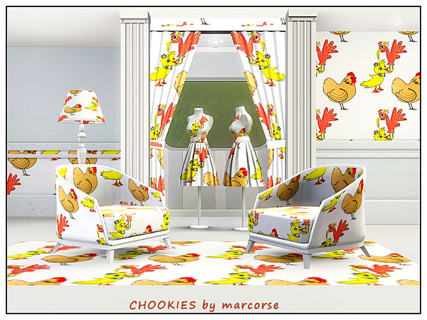 Sims 3 — Chookies_marcorse by marcorse — Themed pattern - barnyard friends