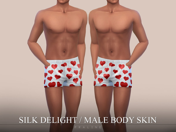 Sims 4 — Silk Delight Male Skin by Pralinesims — Bodyskin for men, teen-elder.