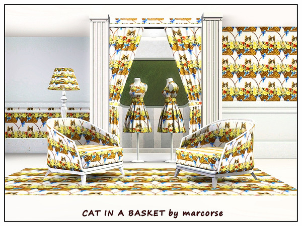 Sims 3 Cat Pattern The Sims Resource | Cat In A Basket_marcorse