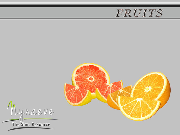 Sims 3 — Orange (half) by NynaeveDesign — Fruits - Orange (half) (Orange and Grapefruit) Located in: Decor -
