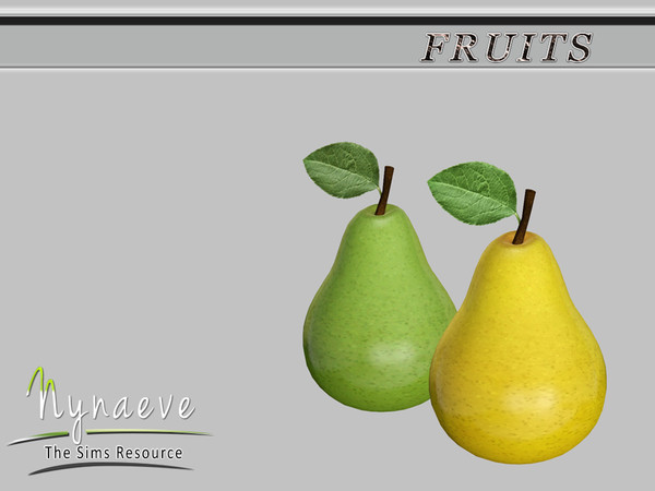Sims 3 — Pear by NynaeveDesign — Fruits - Pear Located in: Decor - Miscellaneous Decor Decor - Clutter Price: 54 Tiles: