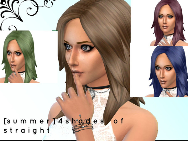 Sims 4 — [Summer]4 Shades Of Straight by MaddiLuvs4425 — Hey guys its me Maddi. This is my first creation and you'll see