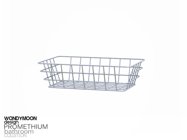 Sims 3 — Promethium Wire Basket by wondymoon — - Promethium Bathroom - Wire Basket - Wondymoon|TSR - Creations'2017