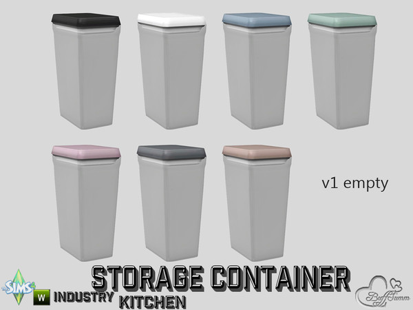 Sims 4 — Kitchen Storage Container v1 empty by BuffSumm — Part of the *Kitchen Storage Container Set'* ***TSRAA***