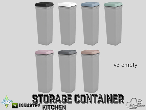Sims 4 — Kitchen Storage Container v3 empty by BuffSumm — Part of the *Kitchen Storage Container Set'* ***TSRAA***
