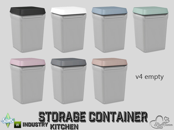 Sims 4 — Kitchen Storage Container v4 empty by BuffSumm — Part of the *Kitchen Storage Container Set'* ***TSRAA***