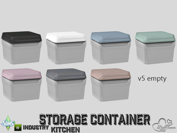 Sims 4 — Kitchen Storage Container v5 empty by BuffSumm — Part of the *Kitchen Storage Container Set'* ***TSRAA***