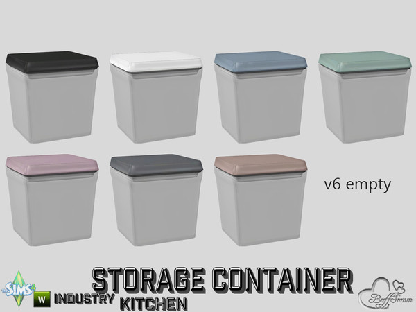 Sims 4 — Kitchen Storage Container v6 empty by BuffSumm — Part of the *Kitchen Storage Container Set'* ***TSRAA***