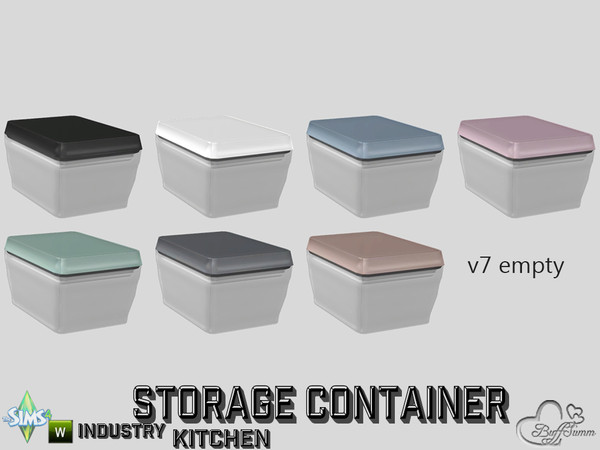 Sims 4 — Kitchen Storage Container v7 empty by BuffSumm — Part of the *Kitchen Storage Container Set'* ***TSRAA***