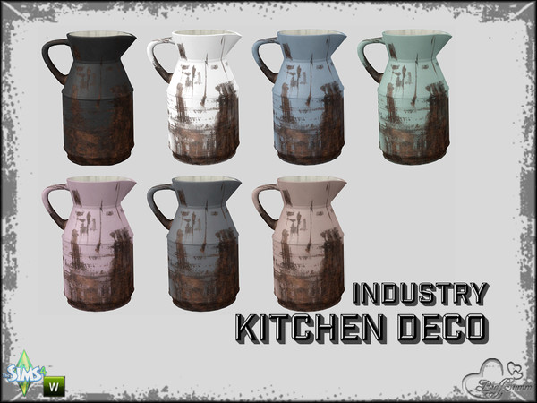 Sims 4 — Kitchen Industry Deco Pt.2 Old Pitcher v2 by BuffSumm — Part of the *Industry Series* ***TSRAA***