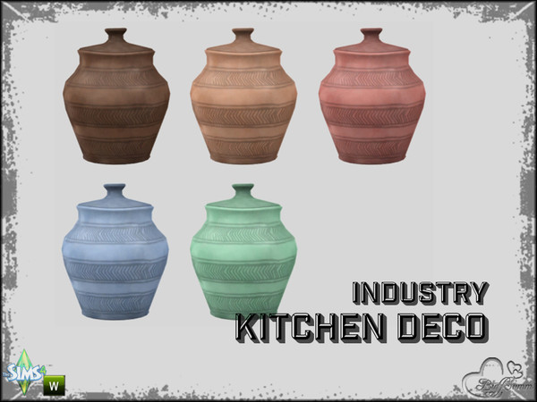 Sims 4 — Kitchen Industry Deco Pt.2 Clay Pot v4 by BuffSumm — Part of the *Industry Series* ***TSRAA***