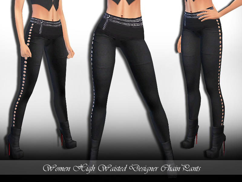 Saliwa's Designer Skinny Chain Pants