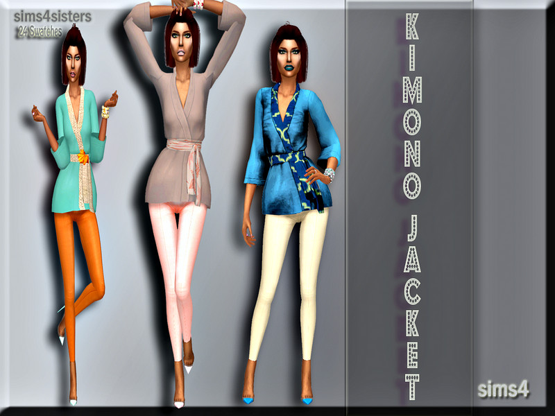 Sims 4 The Sims Resource | Sakura Kimono Jacket - mesh needed by TSR Creator