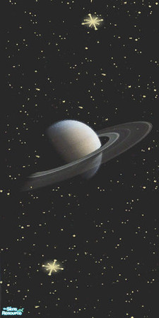 Sims 2 — Darkskies wallpaper with Saturn by alechan — For a night, travel along the darkskies and watch Saturn, the
