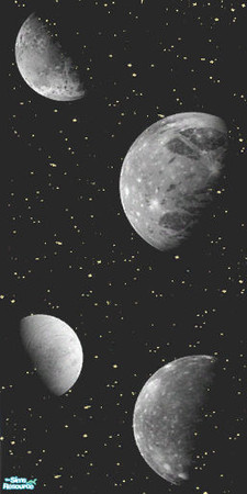 Sims 2 — Darkskies wallpaper with moons by alechan — For a night, travel along the darkskies with four moons. Value $9 