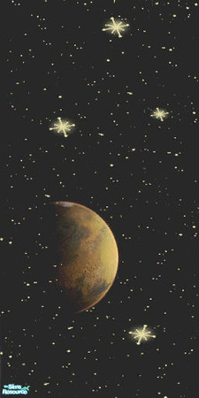 Sims 2 — Darkskies wallpaper with Mars by alechan — For a night, travel along the darkskies and visit Mars, the red