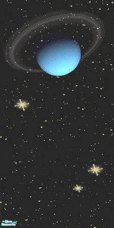 Sims 2 — Darkskies wallpaper with Uranus by alechan — For a night, travel along the darkskies and visit Uranus, one of