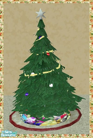 Sims 2 — Christmas Tree Lamps - Mesh by SaeraMaples — Space saving, mini Christmas Trees. There is 10 color options you