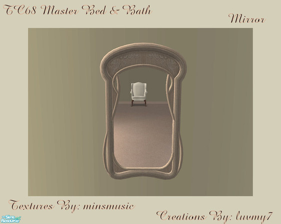 Sims 2 — TC68 Master Bed and Bath - Mirror by luvmy7 — A very nice Mirror recolored to match my TC68 Master Bed and Bath