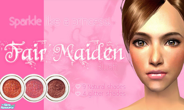 Sims 2 — Fair Maiden Blush by 06bek — 13 sparkling and matte blushes for your sims.