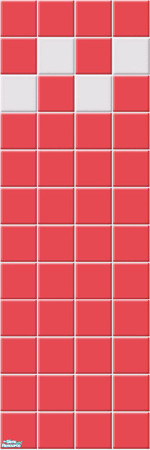 Sims 2 — Atomic tile wall - Pink 2 by Liesanne — Another atomic tile wall, to go with the Maxis atomic floor tiles.