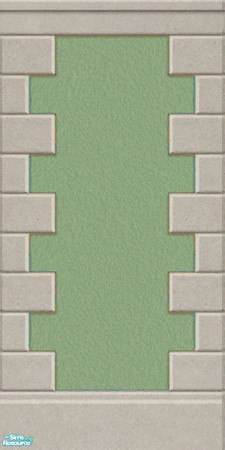 Sims 2 — Olive Stucco Wall by Helenloki — Olive stucco wall