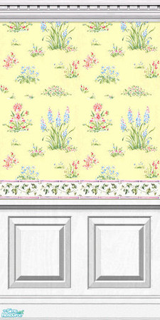 Sims 2 — American Girl Walls - Part 6 - 02 by elektra274 — 2 of 5 walls designed to coordinate with the other parts of my