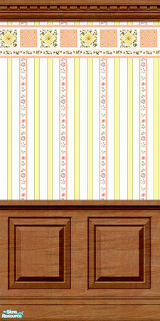 Sims 2 — American Girl Walls - Part 3 - 02 by elektra274 — 2 of 5 walls designed to coordinate with the other parts of my