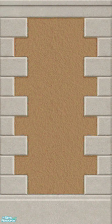 Sims 2 — Terracotta Stucco Wall by Helenloki — Terracotta Stucco Wall