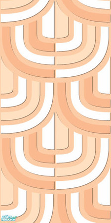 Sims 2 — Studio K Only U - Peach by StudioKhagerks — 28 colors total. Can be found under Wallpapers. Coordinates with