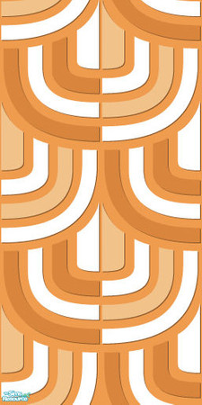 Sims 2 — Studio K Only U - Papaya by StudioKhagerks — 28 colors total. Can be found under Wallpapers. Coordinates with