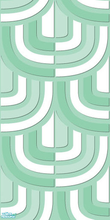 Sims 2 — Studio K Only U - Mint by StudioKhagerks — 28 colors total. Can be found under Wallpapers. Coordinates with