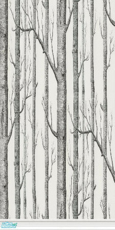 Sims 2 — In the Forrest - White by Astarta — Bring the forrest into your livingroom (it looks best on one wall only)
