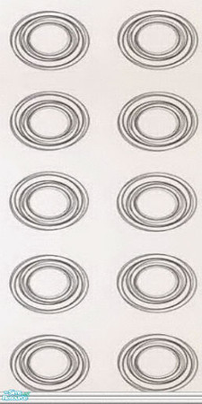 Sims 2 — Black & Grey - Circles by Astarta — The last, for now, of the black, white and grey series.