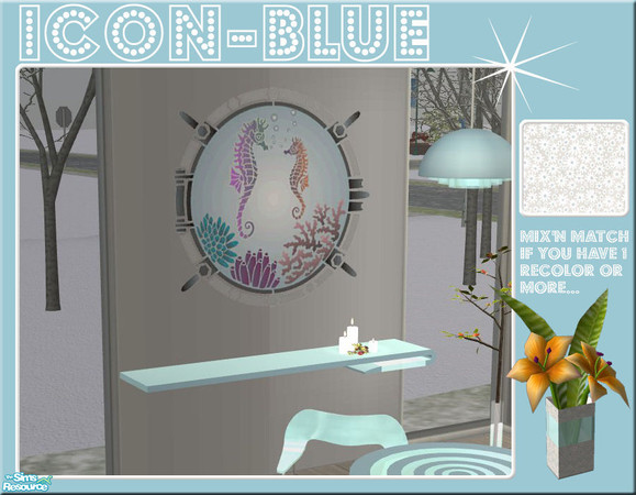 Sims 2 — Icon - Blue Stencil by linegud — A recolor of my stencil you need the Mesh for it to work (see link).