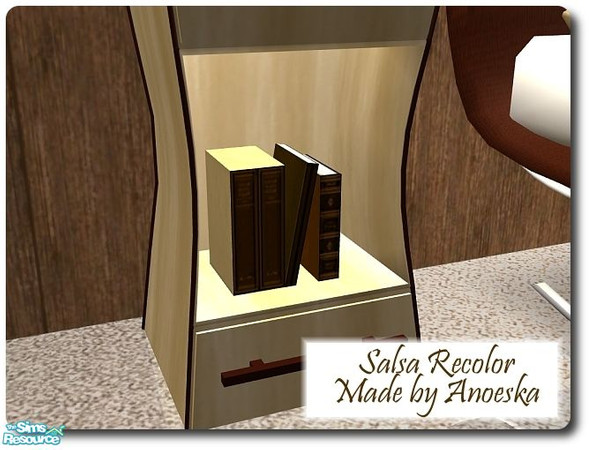 Sims 2 — Salsa Recolor Bookcase-Books by AnoeskaB — Bookcase-books. Works as a bookcase. Can be placed inside the