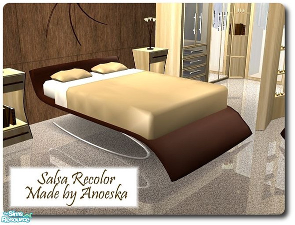 Sims 2 — Salsa Recolor Bedding by AnoeskaB — Lightbrown silk Bedding. Part of the Salsa Bedroom Recolor.