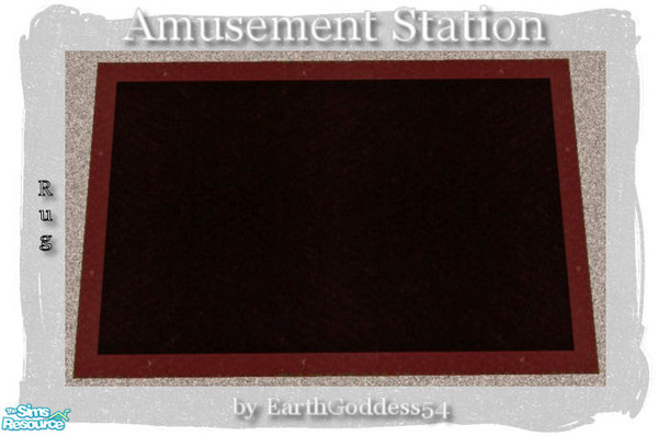 Sims 2 — Amusement Station - Rug by EarthGoddess54 — Made to match the Amusement Station rec room set. Enjoy!