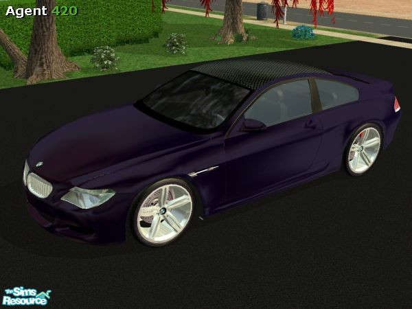 Sims 2 — BMW M6 Imperial Purple Metallic Paint by Agent420 — A BMW M6 with Imperial Purple Metallic Paint. Mesh by Tre