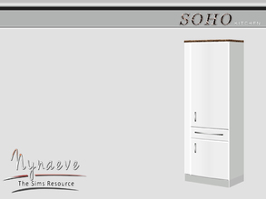 Sims 3 — Soho Fridge by NynaeveDesign — Soho Kitchen - Fridge Located in: Appliances - Large Appliances Price: 3000