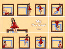 Sims 4 — Voice - My Portrait by lancangzuo1142 — 10 pose and 1 frame in this pack. You can use them to play ingame pose.